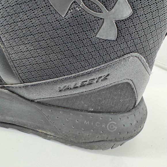 Under Armour Valsetz Micro Tactical Boots Mens 15 Black Side Zip Slip Resistant